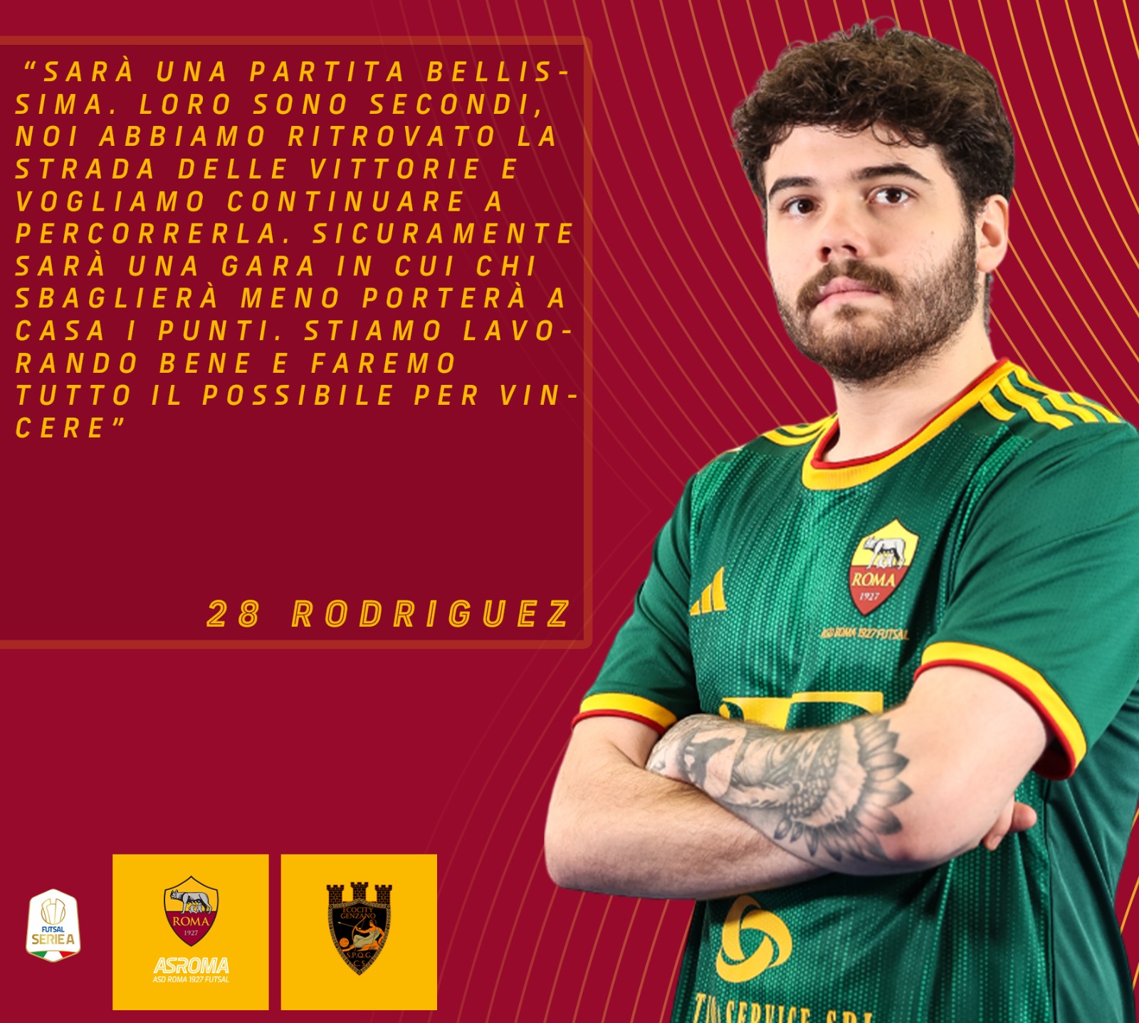 Rodriguez presenta Roma 1927 Futsal - Ecocity Genzano